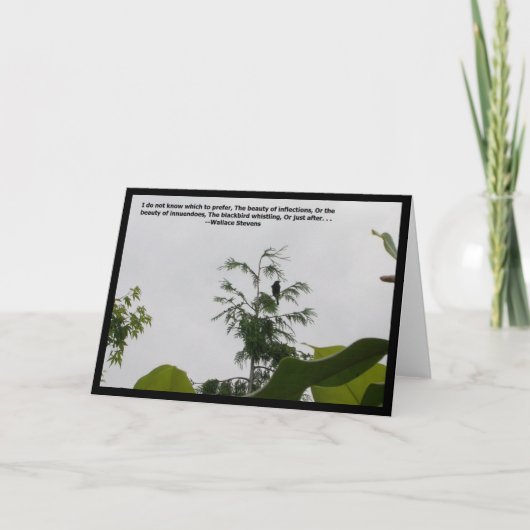 ブラックバード引用文 カード (正面)