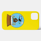ブラックバード歌唱のスノーグローブ Case-Mate iPhoneケース (裏面 (横))