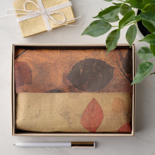 ブラックバード紅葉アートワークの切り離し 薄葉紙 (ギフト)