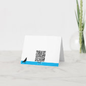 ブラックバード飾ズ雪だるまラヴェンスクリスマス シーズンカード (裏面)