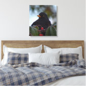 ブラックバード キャンバスプリント (インサイチュ (寝室))
