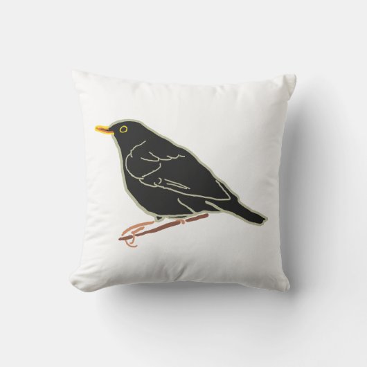 ブラックバード クッション (正面)