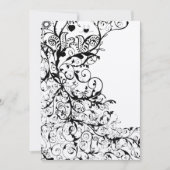 ブラックバード&スワール結婚式招待状#31g 招待状 (正面)