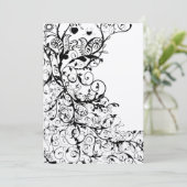 ブラックバード&スワール結婚式招待状#31g 招待状 (スタンド正面)