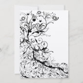 ブラックバード&スワール#8結婚式招待状 招待状 (裏面)