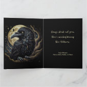 ブラックバード ハロウィン カード (内部)