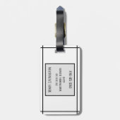 ブラックバード ラゲッジタグ (裏面縦)