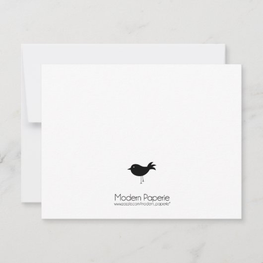 ブラックバード&レース招待状 招待状 (正面)