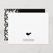 ブラックバード&レース招待状 招待状 (正面/裏面)