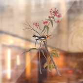 ブラックバーニアンワルブラーヴィンテージオードボンソンバードアート ウィンドウサイン (シート2)