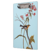 ブラックバーニアンワルブラーヴィンテージオードボンソンバードアート クリップボード (左)