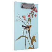 ブラックバーニアンワルブラーヴィンテージオードボンソンバードアート クリップボード (右)