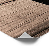 ブラックバーンブラウンウッドファームハウス素朴カントリーアート ポスター (角)