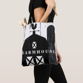 ブラックバーンホワイトウッドカントリー素朴ファームハウス トートバッグ