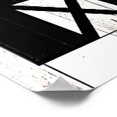 ブラックバーンホワイトウッドファームハウス素朴ウォールアート ポスター (角)