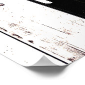 ブラックバーンホワイトウッドファームハウス素朴カントリーアート ポスター (角)