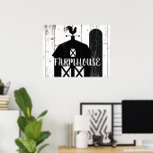 ブラックバーンホワイトウッドファームハウス素朴カントリーアート ポスター (ホームオフィス)