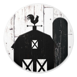 ブラックバーンホワイトウッドファームハ素朴ウスカントリー セラミックノブ