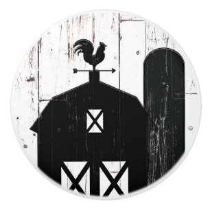 ブラックバーンホワイトウッドファームハ素朴ウスカントリー セラミックノブ