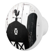 ブラックバーンホワイトウッドファームハ素朴ウスカントリー セラミックノブ (右)