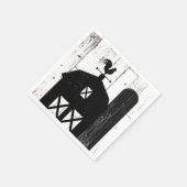 ブラックバーンホワイトウッドファームハ素朴ウス結婚ズ スタンダードカクテルナプキン (角)