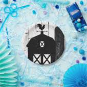 ブラックバーンホワイトウッドファームハ素朴ウス結婚ズ ペーパープレート (パーティー)