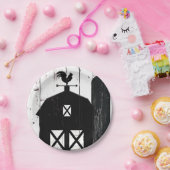 ブラックバーンホワイトウッドファームハ素朴ウス結婚ズ ペーパープレート (パーティー)