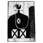 ブラックバーンホワイトウッドファームハ素朴ウス結婚ズ ミディアムペーパーバッグ (裏面)