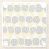 ブラックパイナップル ガラスコースター (裏面)