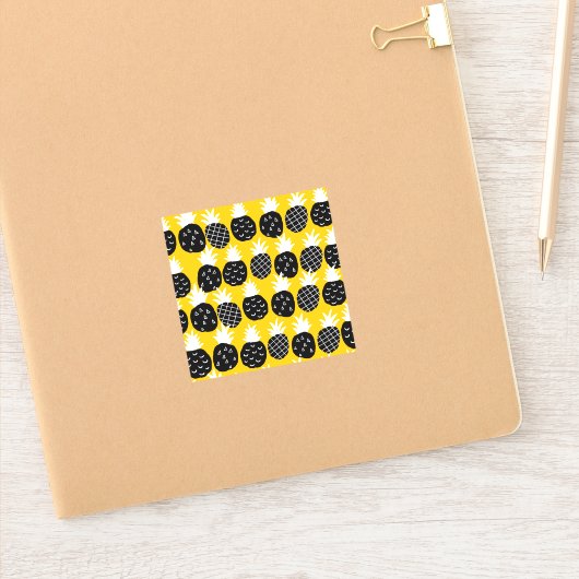 ブラックパイナップル シール (ノートブック)