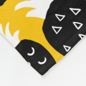 ブラックパイナップル フリースブランケット (角)