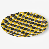 ブラックパイナップル ペーパープレート (アングル)