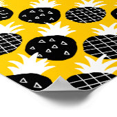 ブラックパイナップル ポスター (角)