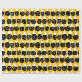 ブラックパイナップル ラッピングペーパー (フラット)