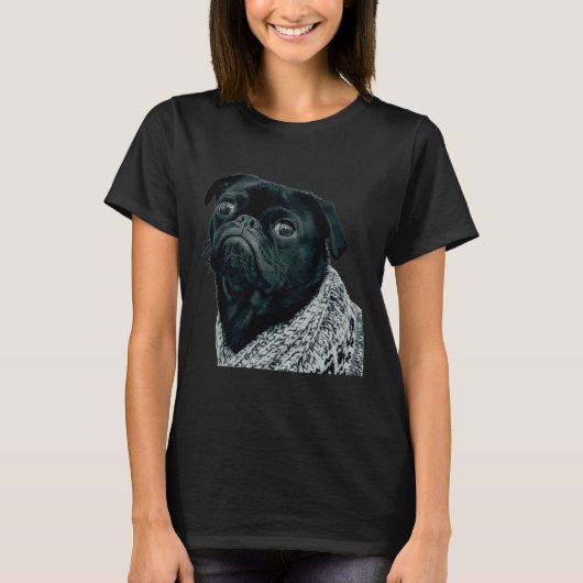 ブラックパグ559 Tシャツ (正面)