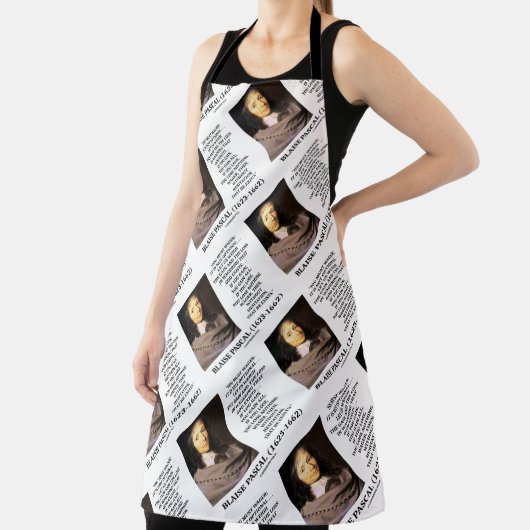 ブラックパスカルゲイン損失を賭ける神の存在引用文 エプロン (インサイチュ)