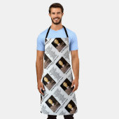 ブラックパスカルゲイン損失を賭ける神の存在引用文 エプロン (着用した状態)