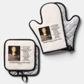 ブラックパスカルゲイン損失を賭ける神の存在引用文 鍋つかみ&鍋敷きセット (正面/裏面)