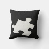 ブラックパズルピースピロー クッション (裏面)