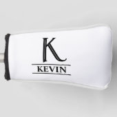 ブラックパターモノグラムのヘッドカバー ゴルフヘッドカバー (正面)