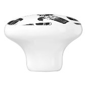 ブラックパターンカクテルバー セラミックノブ (側面)