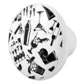 ブラックパターンカクテルバー セラミックノブ (右)