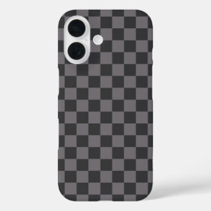 ブラックパターンチェッカーボードチェッ市松模様にク iPhone 16ケース