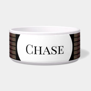 ブラックパターン付きドッグフードボウル – HAMbWG ボウル