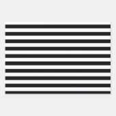 ブラックパターン包装紙シートセット ラッピングペーパーシート (正面)