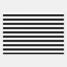 ブラックパターン包装紙シートセット ラッピングペーパーシート