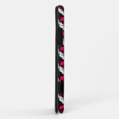 ブラックパターンiPhone 5ケースにピンクのダイヤモンドを愛する Case-Mate iPhoneケース (裏面/右)