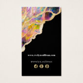 ブラックパッケージ挿入にオパールデザイン (裏面)