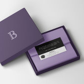 ブラックパッケージ挿入カード 名刺