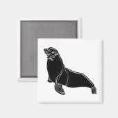 ブラックパテントレザーシール マグネット (正面/裏面)